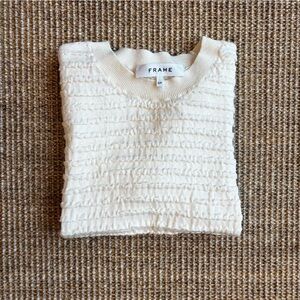 Frame Silk/Cotton Blend Short Sleeve Knit Size SP